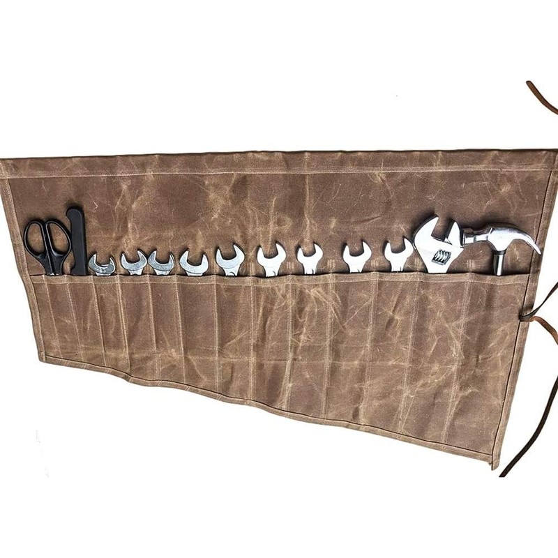Super Tool Roll Organizer & Pouch - 14-Pocket Wrench Holder