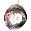 Hanging Stainless Steel Garden Wind Spinner Sun Catcher Crystal -