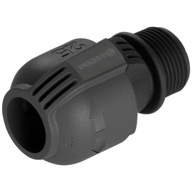 GARDENA Sprinklersystem Connector: Adaptor for pipe connections to irrigation valves and for direct connection to the domestic water supply, 25 mm x 1” male thread (2763-20), 2763-U