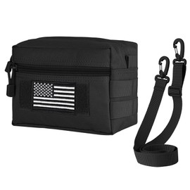 bvya Molle Pouch - Tactical Compact Water-Resistant EDC Admin Pouch Multi-Purpose Utility Gadget Gear Pouch
