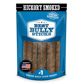 Premium Hickory Smoked Chicken Dog Treats, 8 Pack, 6 inch Chicken Quick Sticks - No Additives, 100% Natural Dog Treats - Collagen, Protein, Dental Health - for Small, Medium, Large Dogs & Puppies