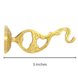 Elegant Brass Censer with Chain and Bracket Set, Catholic Church Supplies, 2 Items