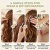 3 Pcs 20 Teeth Ribbon-Wrapped Bridal Veil Combs