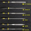 BE-TOOL Mini Files Set 6Pcs Rasp Set Hand Wood Files