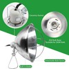 Simple Deluxe Clamp Lamp Light 10.5 Inch Adjustable Aluminum Reflector,