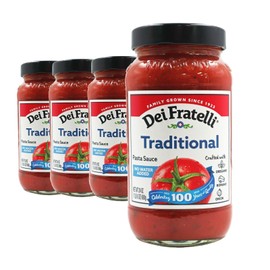 Dei Fratelli Traditional Pasta Sauce (24 oz. jars; 4 pack) - No Water Added - Never from Tomato Paste - 5th Generation Recipe