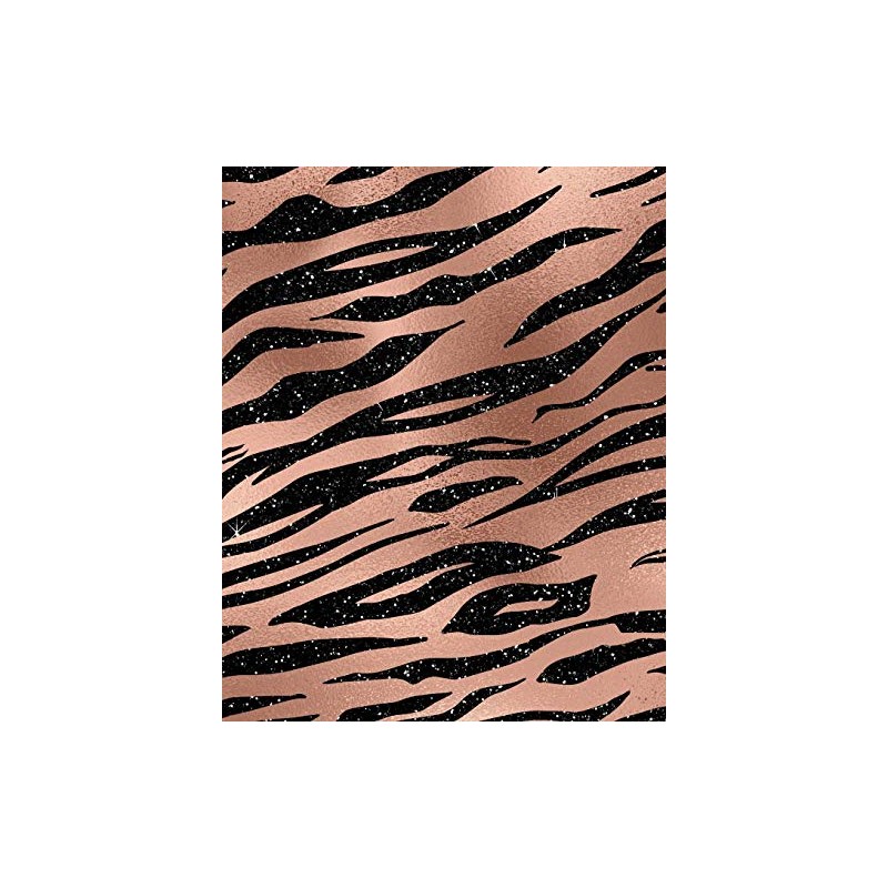 Rose Gold and Black Glam Composition Notebook - Large Lined