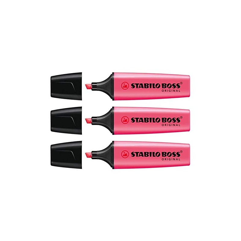 Highlighter - STABILO BOSS ORIGINAL - Pack of 3 -