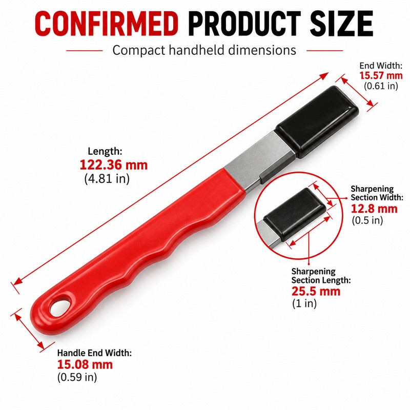 Handheld Knife Sharpener for Kitchen & Garden – Compact Edge