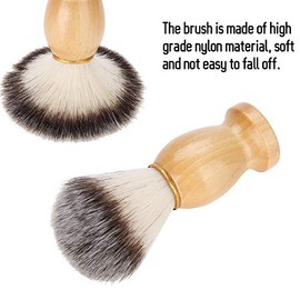 Juego de afeitado de barba para hombres, tazón de jabón profesional de acero inoxidable + soporte para bastidor de afeitado + brocha de afeitar para cabello Herramienta de afeitado