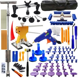 Chymogul Chymogul 108pcs/set Auto Body Dent Repair Tools Kit,Car Dings Repair,Paintless Bodywork Dent Pulling Tool,Dent Puller Lifter,Multi-funtional Bridge Puller.Hail Removal Tools Set