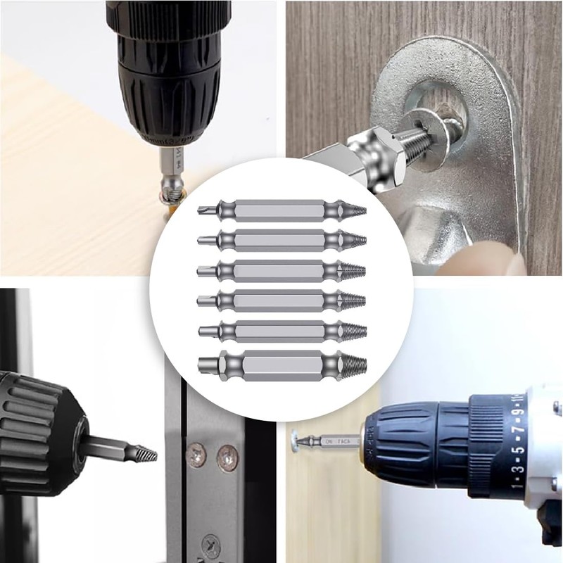 CRLLDPM Screw Extractor Set, Screw Extractor with Magnetic Bit Holder,