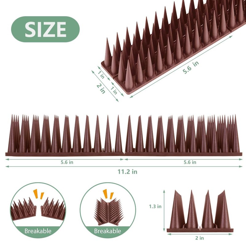 Bird Spikes, 30 Pack Bird Deterrent for Outside, Pigeon Spikes