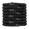 L. Erickson Grab & Go Ponytail Holders, Black, Set of