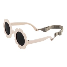 ZQCONWZP Baby flower Sunglasses with Strap Round Flower Flexiable Bendable Glasse for Infant Boys Girls 0-24 Months