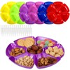 12 Pack Divided Serving Tray 12 Inch 7 Section Veggie