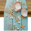 JanJCurt Starfish Seashell Table Runner, Summer Beach Nautical Coastal Rustic