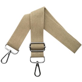 Bag Straps for Changing Shoulder Strap Bag - Bag Strap Adjustable Width 3.8 cm with Silver Carabiner, Carry Strap for Handbags Women's Bag Strap, Shoulder Strap Bags, Khaki, Q10