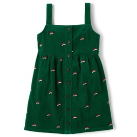 Gymboree,and Toddler Embroidered Sleeveless Skirtall Jumpers,Green Reindeer,6