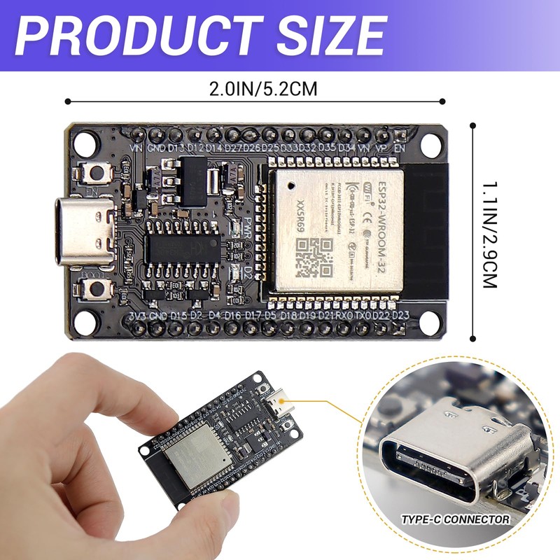 UPIQNG ESP32 Development Board Dual Core Development Module Board Dual
