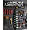 ALOANES 9PC ABS Socket Organizer, Socket Rails Fit 3/8 inch