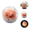 Uonlytech Salt Rock Lamp Battery Powered Himalayan Pink with Crackle