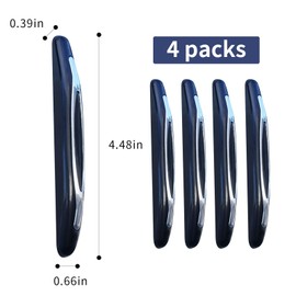 1 Pack 4 Pcs Black Car Door Edge Guards, Car Side Door Anti-Collision Strip/Anti Scratch Strip, Universal for Most Cars, Trucks, Suvs.
