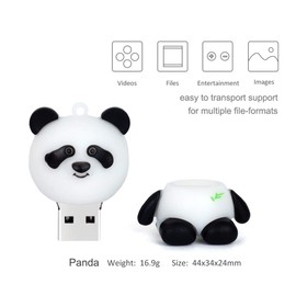 Memory Stick 32GB Pack of 2 Pcs, USB Flash Drive Thumb Drive with Lovely Panda Pattern, Gift for Students and Children