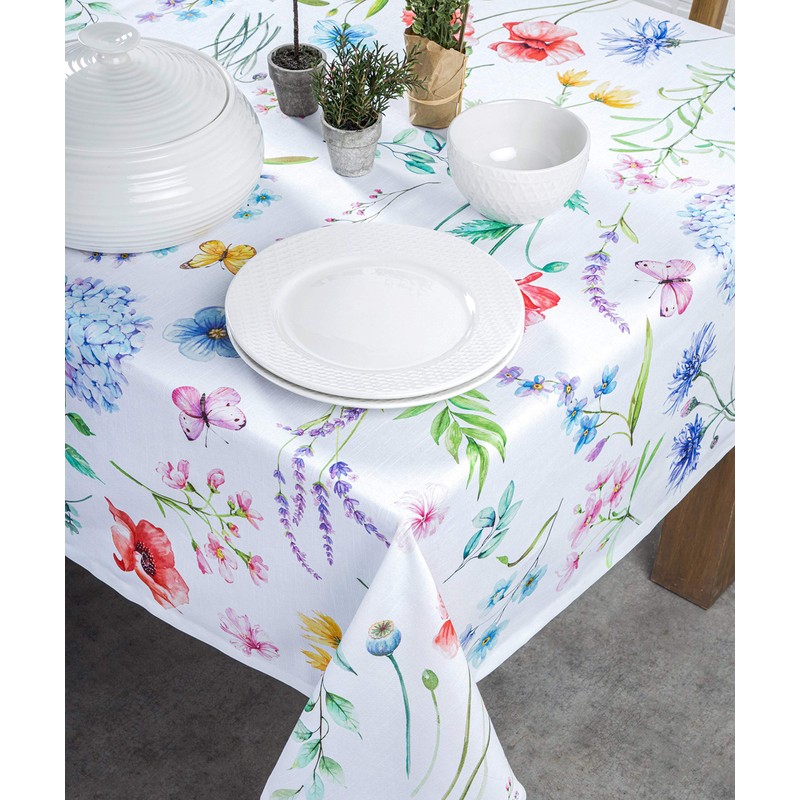 Maison d' Hermine Tablecloth 100% Cotton 140cm x 180cm Decorative