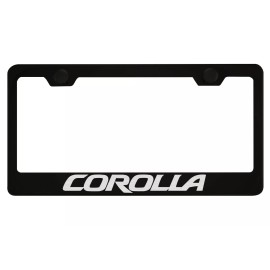 MVP Toyota Corolla Black License Plate Frame