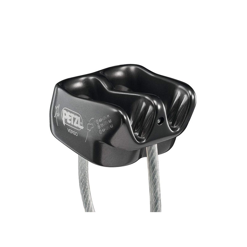 PETZL Unisex – Adult's Verso Abseiling Equipment, Grey, standard size