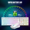 RedThunder K10 Wireless Gaming Keyboard and Mouse Combo, LED Backlit