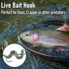 Dr.Fish 100 Pack Baitholder Fishing Hooks Octopus Circle Hooks Live