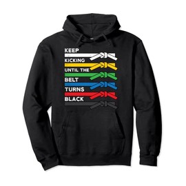Taekwondo Black Belt Gift Unique Taekwon-do Martial Arts Pullover Hoodie