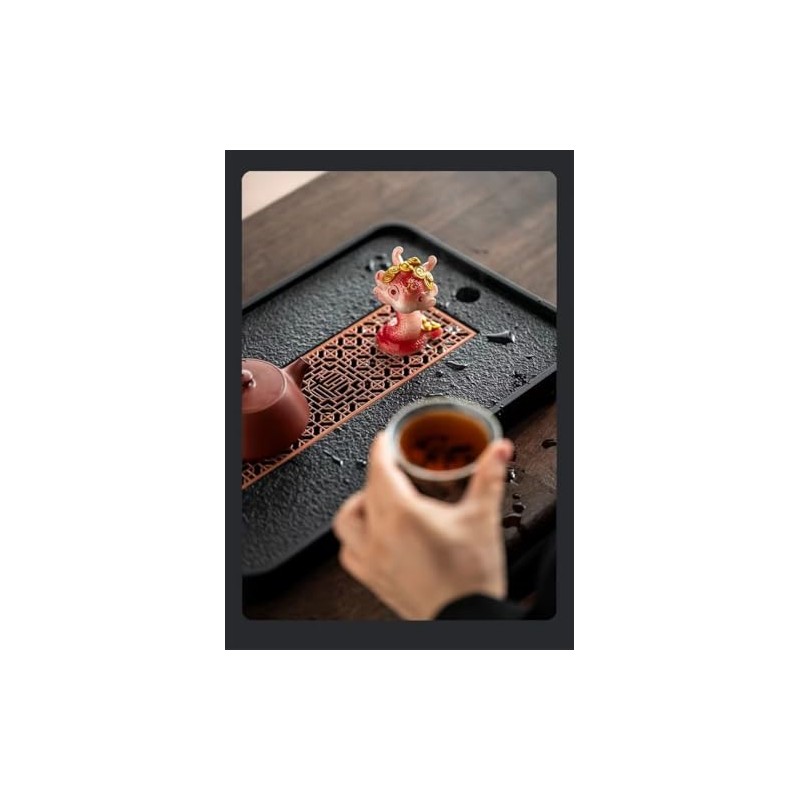Handcrafted Color-Changing Resin Snake Tea Pet – A Symbol of