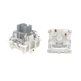 Glacier Gateron G Pro Version 3.0 Pre-lubed 5-pin (105 Pieces) Set for Mechanical Keyboard with Free Key Caps/Switches Puller Included (5-pin, 105 Pieces, Silver)