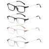KLYNO-KLYNO Reading Glasses for Men/Women 4 Pack Comfortable Blue Light