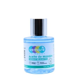 Vemare Cosmetics Aceite de Masajes con Extracto de Hierbas Relajantes Hidrata 100ml