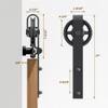 AONAYIOA 84"/7FT Sliding Barn Door Hardware Track Kit for Single