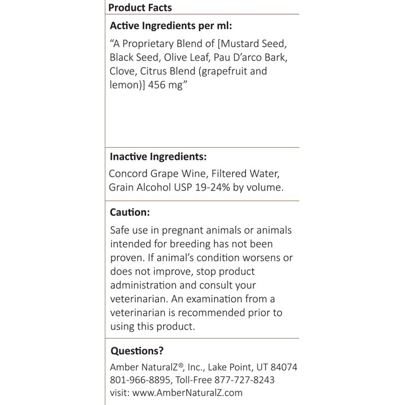 Amber NaturalZ Tossa K Kennel Bark Herbal Supplements for Dogs