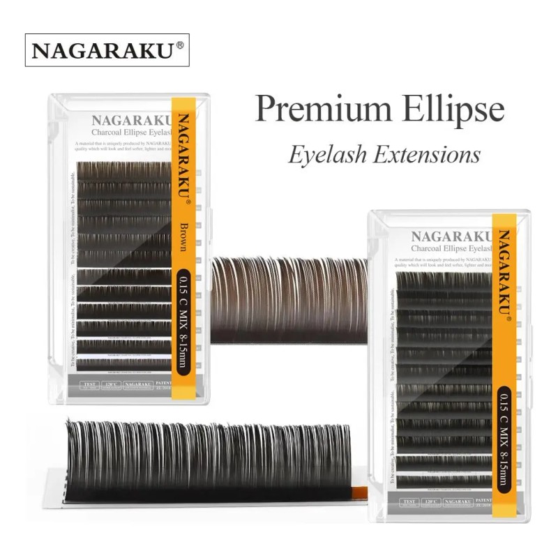 Extensiones De Pestañas Nagaraku Charcoal Ellipse