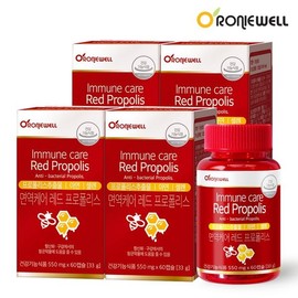 NS Home Shopping 로니웰 면역케어 레드 프로폴리스 60캡슐 4개 (4개월분)[31504027] Roniwell Immune Care Red Propolis 60 Capsules 4 Pack (4 Months Supply) [31504027]