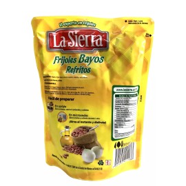 La Sierra 4-Pack La Sierra Frijoles Bayos Ref. 400g/14oz Mexican Refried Bayos Beans