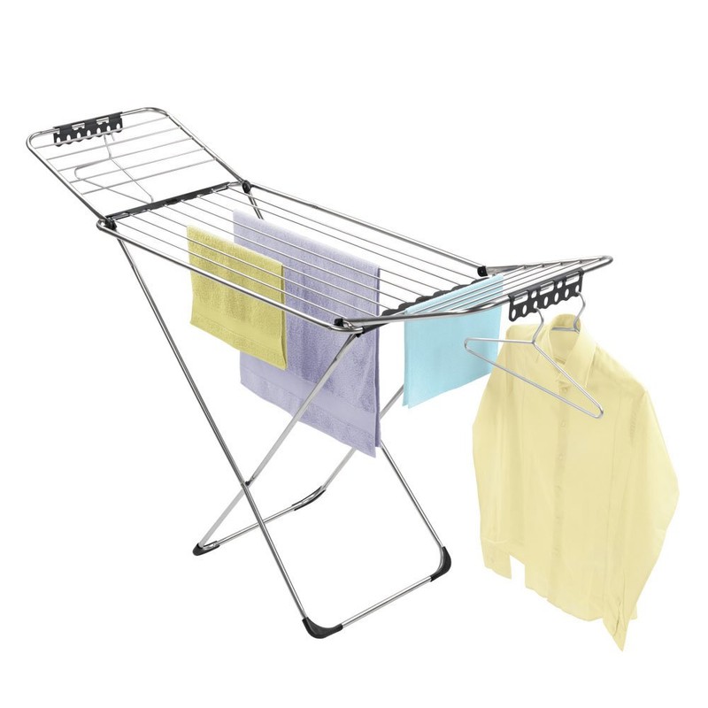 Metaltex Hanger Hook Rack 2 Pieces, Black, 24 x 7