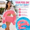 Inflatable Pool Lounge Chair for Adults – U-Shaped Backrest Float