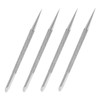 Outanaya 4pcs Stainless Steel Cuticle Remover Tool Portable Nail Dotting