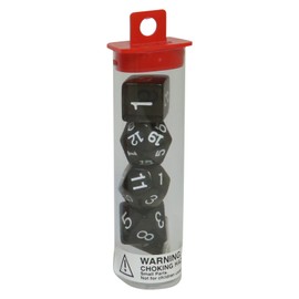 Image Mission Kikumasha Dice 5-D Clear Dice Set, Black KG15195