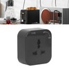 Square Track Adapter Surface Mounted Power Outlet Socket with Indicator