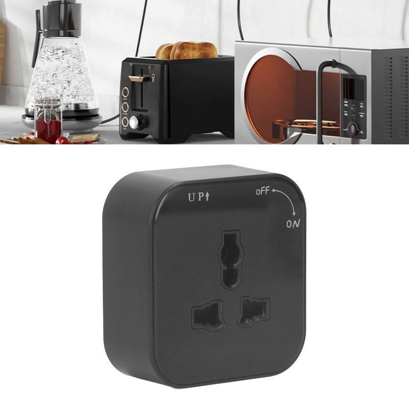 Square Track Adapter Surface Mounted Power Outlet Socket with Indicator
