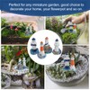 Garneck Mini Resin Lighthouse Ornaments Mediterranean Style Miniature Garden Decor